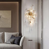 High Quality Organic Interior Copper Branch wall chandelier NO.MB0017-5
